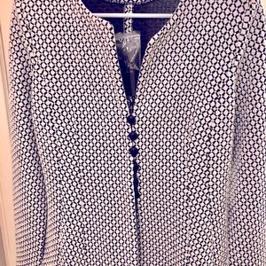 NWT Alex Marie Black/White blazer L